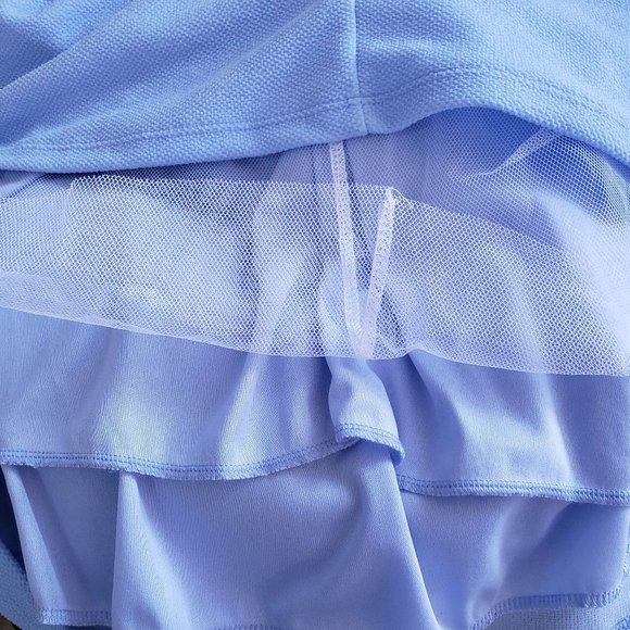 CHELSEA NWT Sky Blue Bow Back Dress with Tulle S - Picture 8 of 9